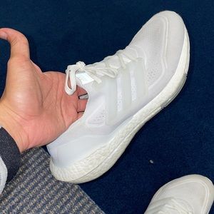 ULTRABOOST 22 SHOES ALL WHITE CUSTOM